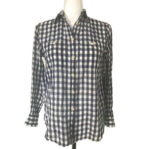 DENIM & SUPPLY Ralph Lauren RL Utility Shirt Size Small Blue White Gingham